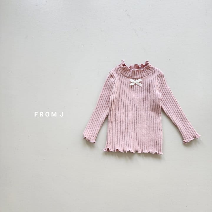 From J - Korean Baby Fashion - #babyootd - Ribbon Terry Tee - 8