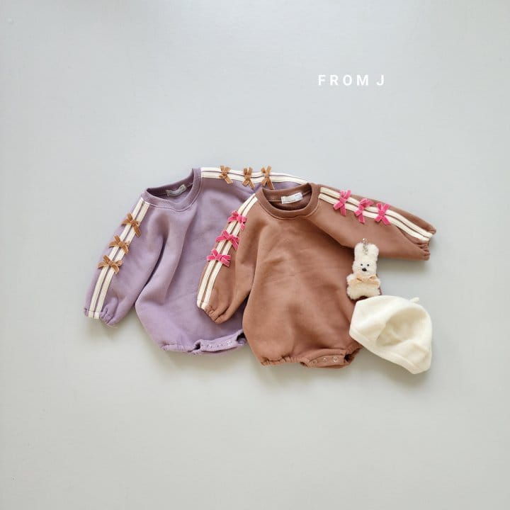 From J - Korean Baby Fashion - #babyoutfit - Mini Ribbon Fleece Bodysuit