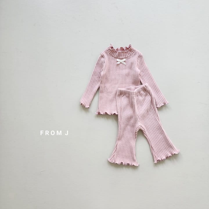 From J - Korean Baby Fashion - #babyoutfit - Ribbon Terry Tee - 10