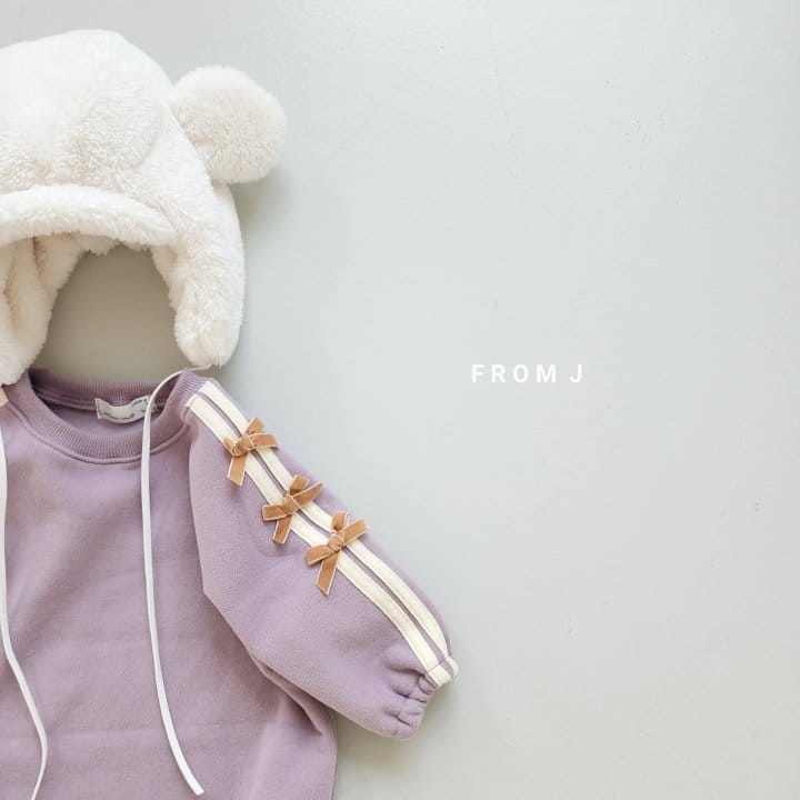From J - Korean Baby Fashion - #babywear - Mini Ribbon Fleece Bodysuit - 4