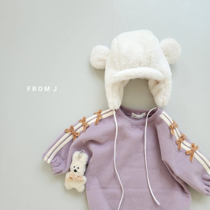 From J - Korean Baby Fashion - #onlinebabyshop - Mini Ribbon Fleece Bodysuit - 5