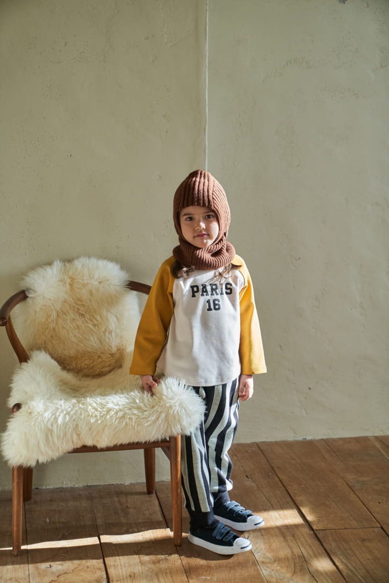 Green Tomato - Korean Children Fashion - #childofig - Stripes Jacquard Pants - 2