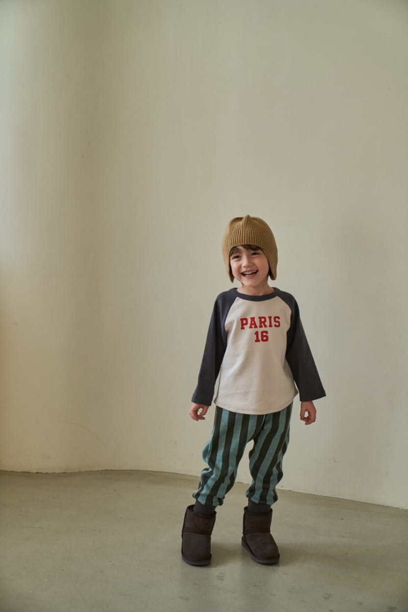 Green Tomato - Korean Children Fashion - #childrensboutique - Stripes Jacquard Pants - 3