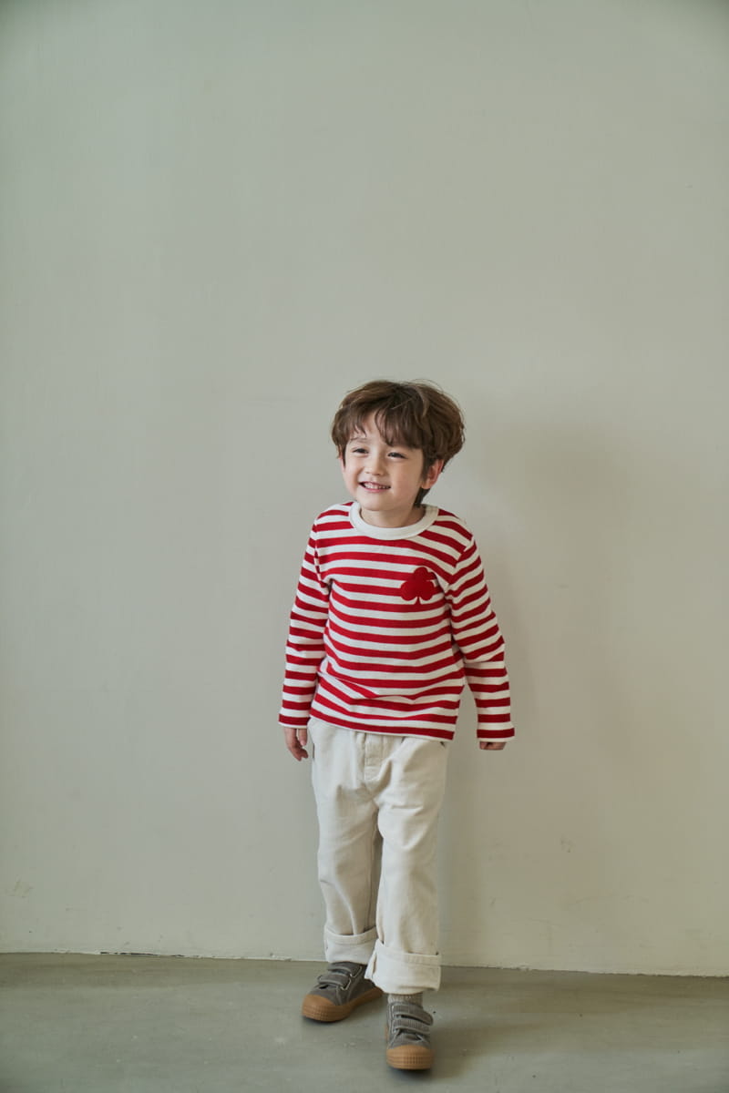 Green Tomato - Korean Children Fashion - #designkidswear - Rib Straight Pants - 5