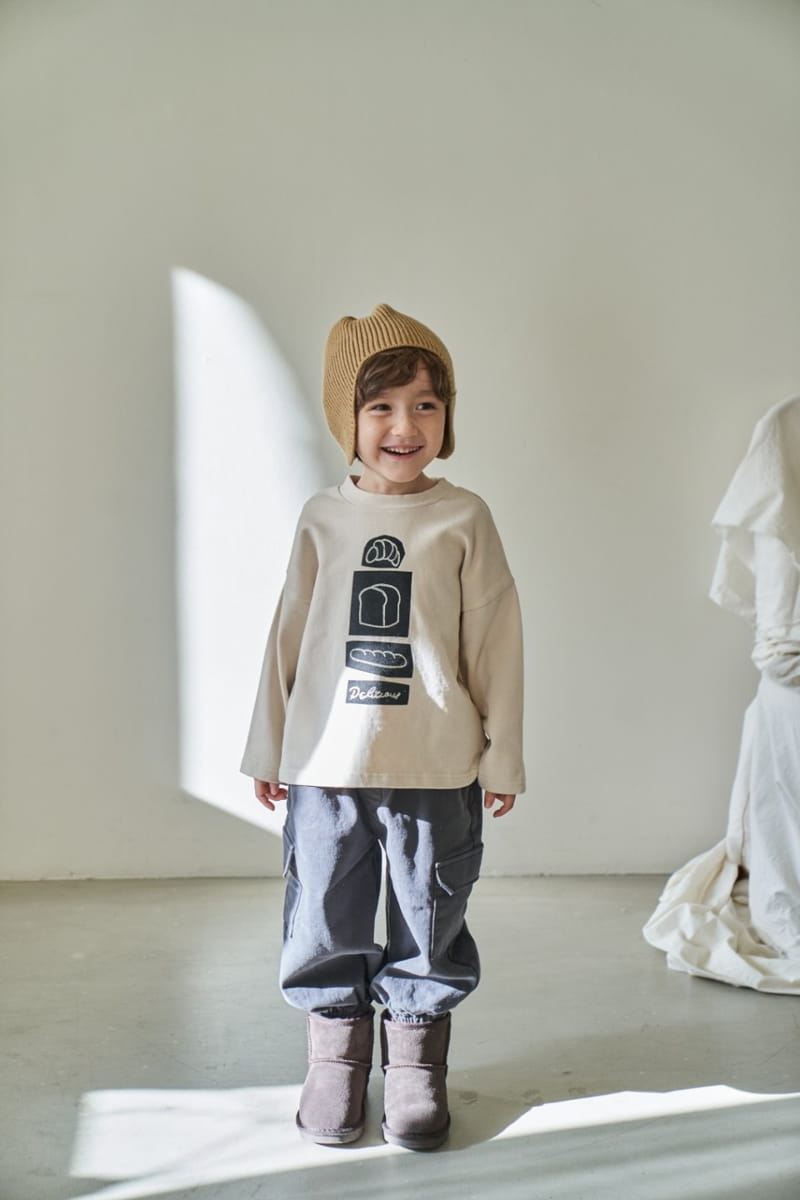 Green Tomato - Korean Children Fashion - #designkidswear - Plain Bread Tee - 3