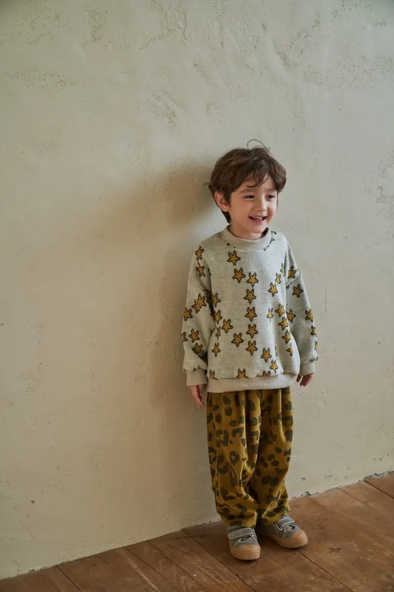Green Tomato - Korean Children Fashion - #fashionkids - Rib Leopard Pants - 9