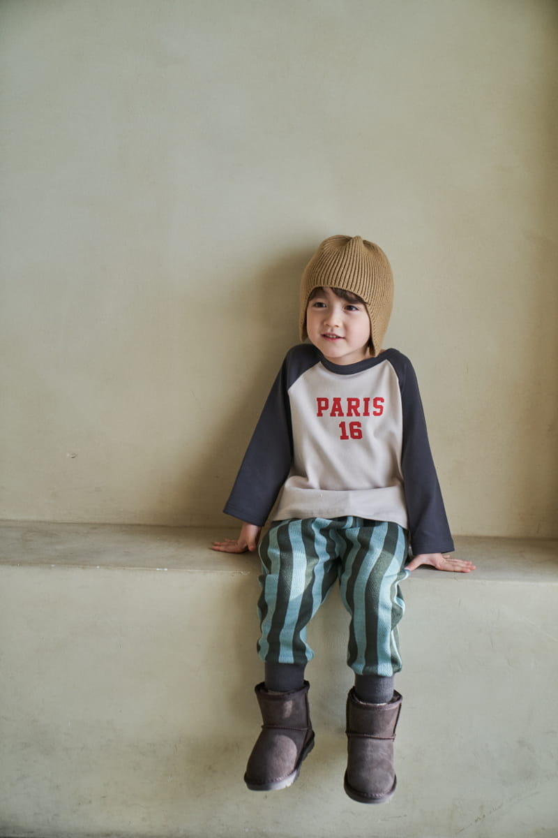 Green Tomato - Korean Children Fashion - #fashionkids - Stripes Jacquard Pants - 6