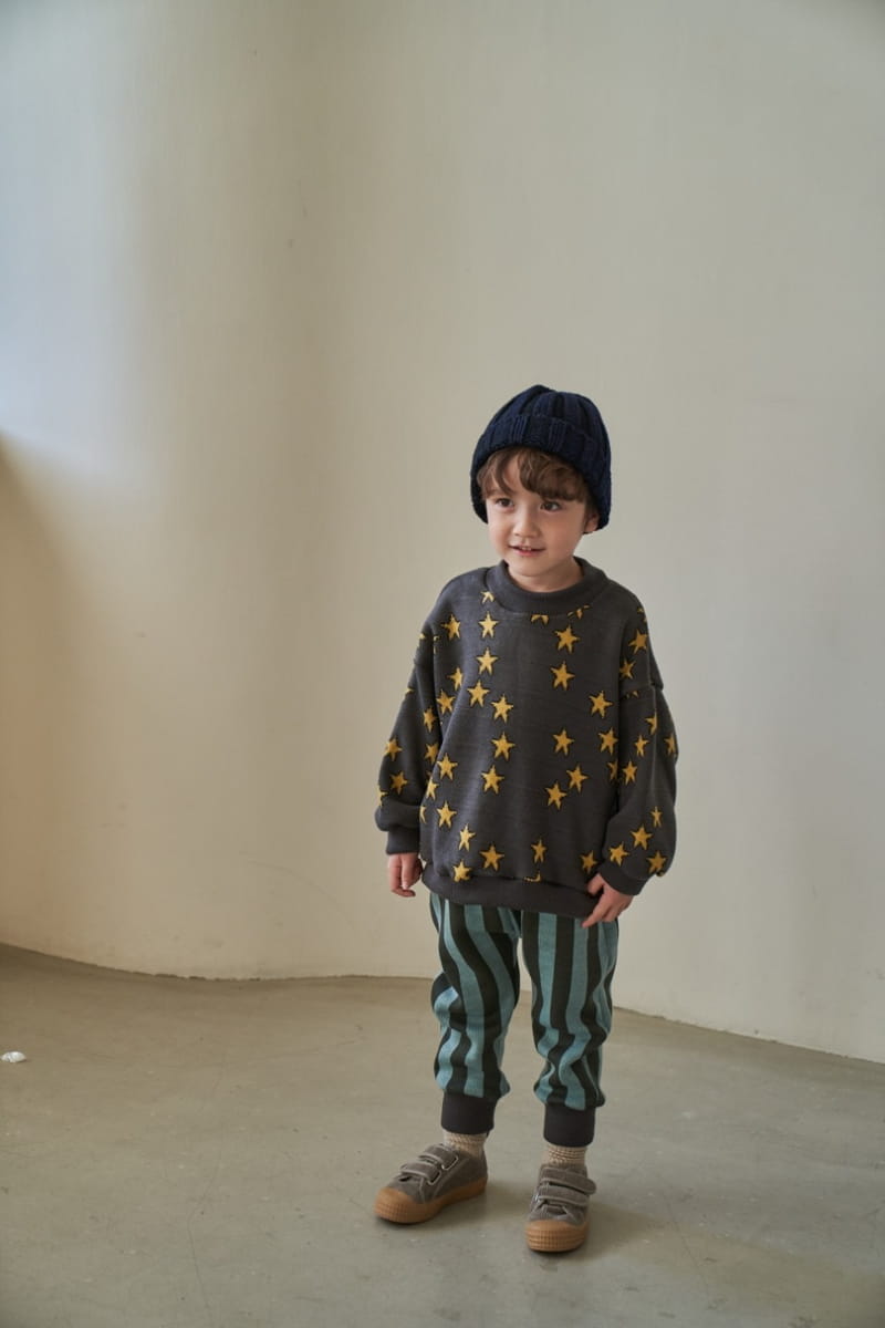 Green Tomato - Korean Children Fashion - #kidsstore - Stripes Jacquard Pants - 8