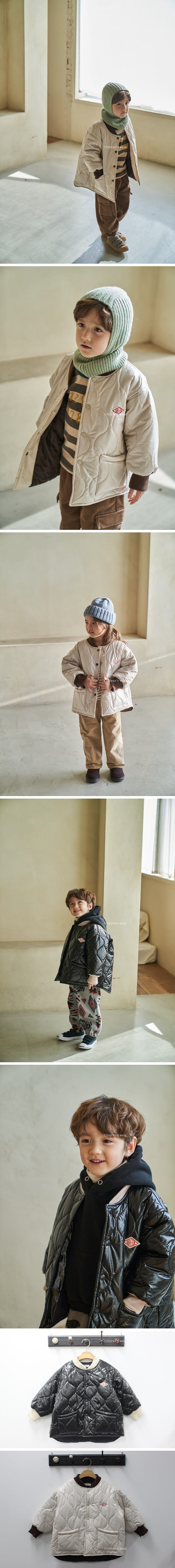 Green Tomato - Korean Children Fashion - #kidsstore - Quilting Jacket