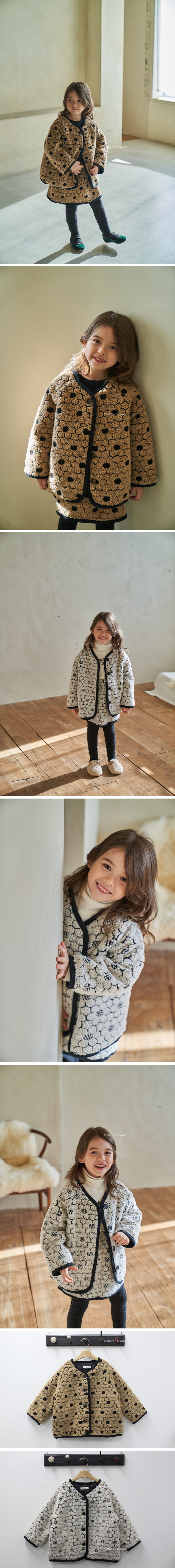 Green Tomato - Korean Children Fashion - #kidzfashiontrend - Flower Jacket