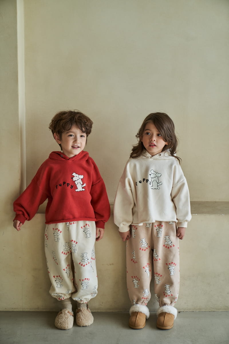 Green Tomato - Korean Children Fashion - #magicofchildhood - Puppy Hoody Tee - 8