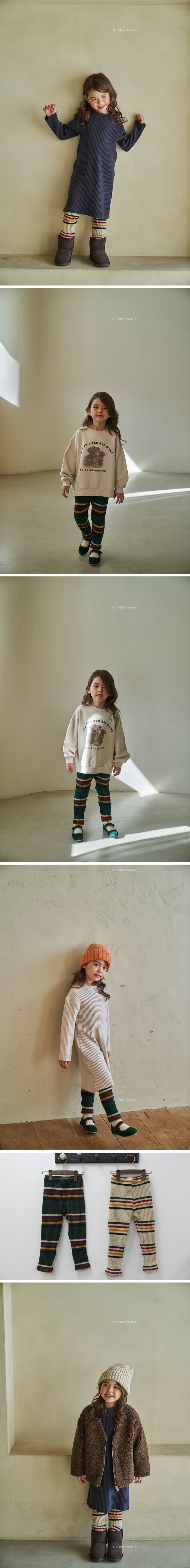 Green Tomato - Korean Children Fashion - #minifashionista - Knit Leggings