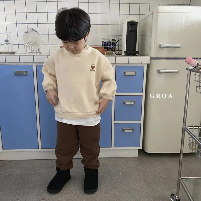 Groa - Korean Children Fashion - #Kfashion4kids - Love Our Sweatshirt - 7
