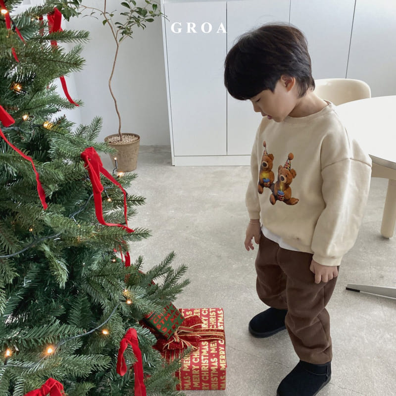 Groa - Korean Children Fashion - #Kfashion4kids - Bear Sweatshirt - 6