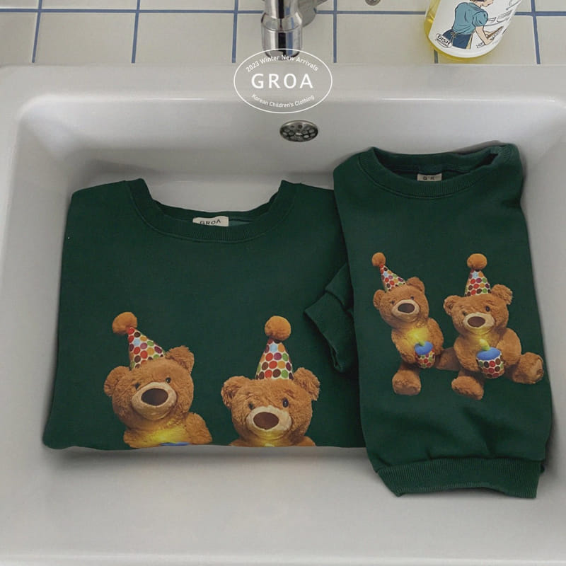 Groa - Korean Children Fashion - #Kfashion4kids - Bear Sweatshirt Mom - 5