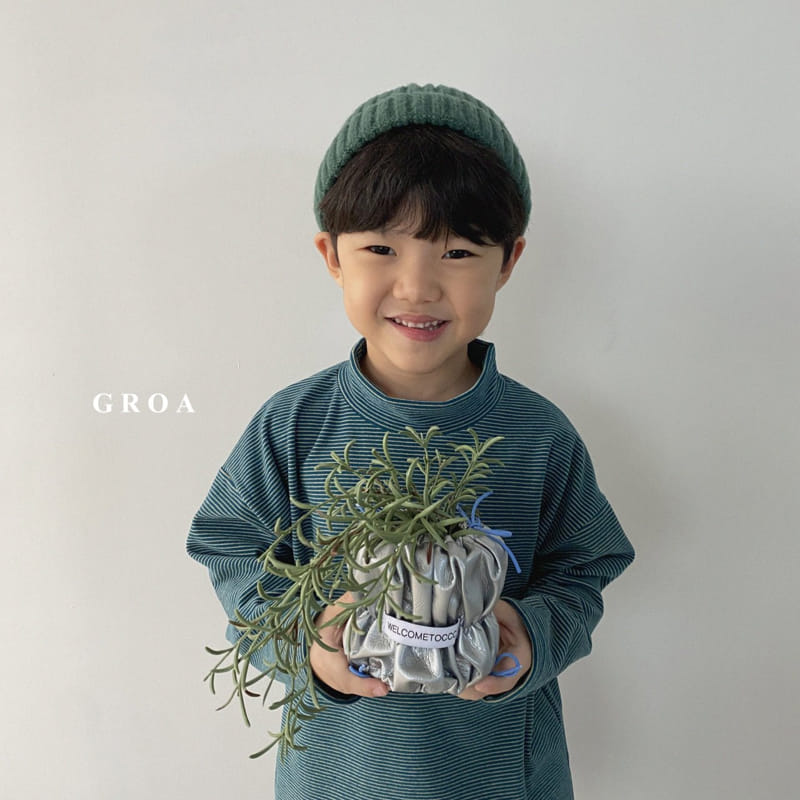 Groa - Korean Children Fashion - #Kfashion4kids - Stripes Turtleneck Tee - 2