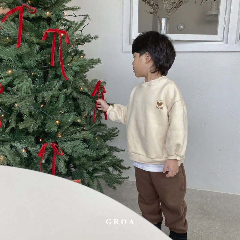 Groa - Korean Children Fashion - #discoveringself - Love Our Sweatshirt - 2
