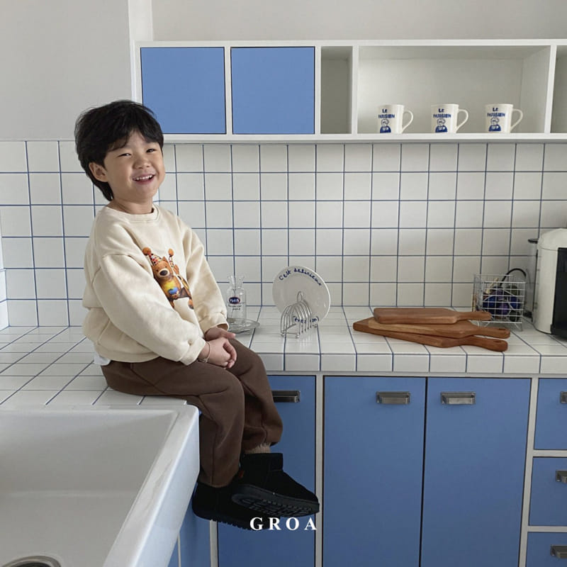 Groa - Korean Children Fashion - #discoveringself - Bear Sweatshirt