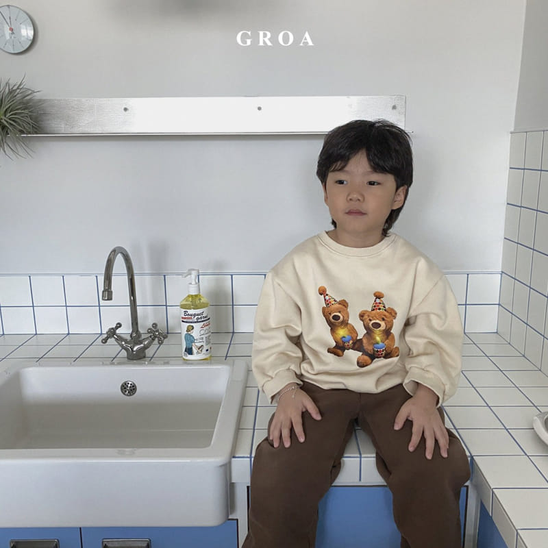Groa - Korean Children Fashion - #fashionkids - Bear Sweatshirt - 2
