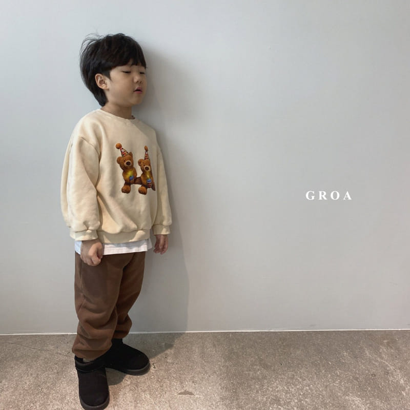 Groa - Korean Children Fashion - #kidsshorts - Bear Sweatshirt - 3