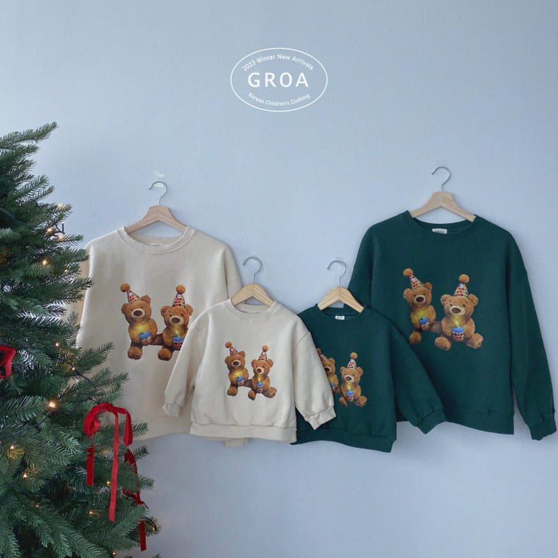 Groa - Korean Children Fashion - #kidsstore - Bear Sweatshirt Mom - 4