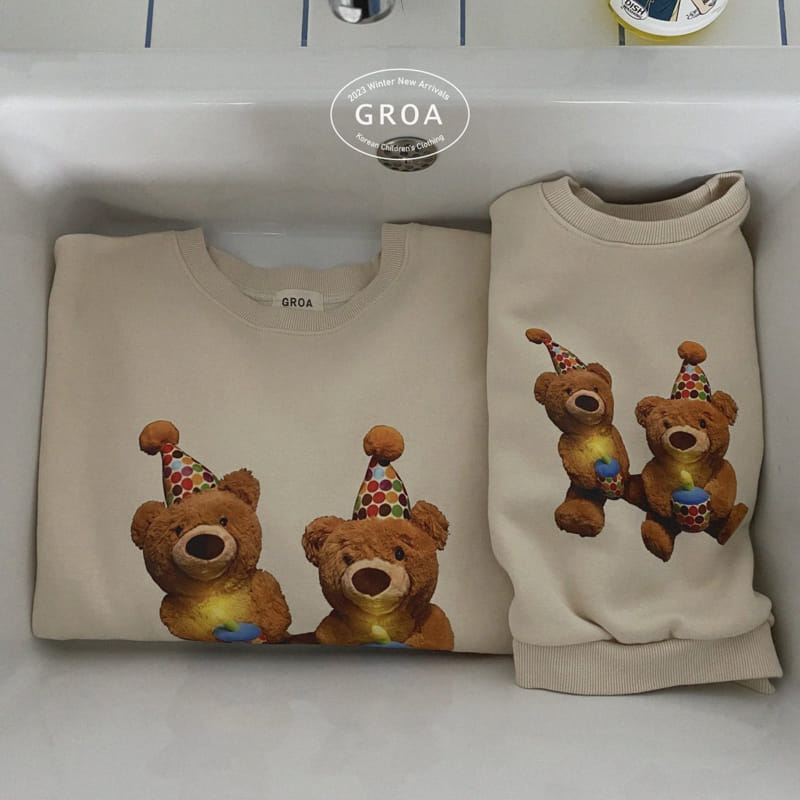Groa - Korean Children Fashion - #littlefashionista - Bear Sweatshirt Mom - 6