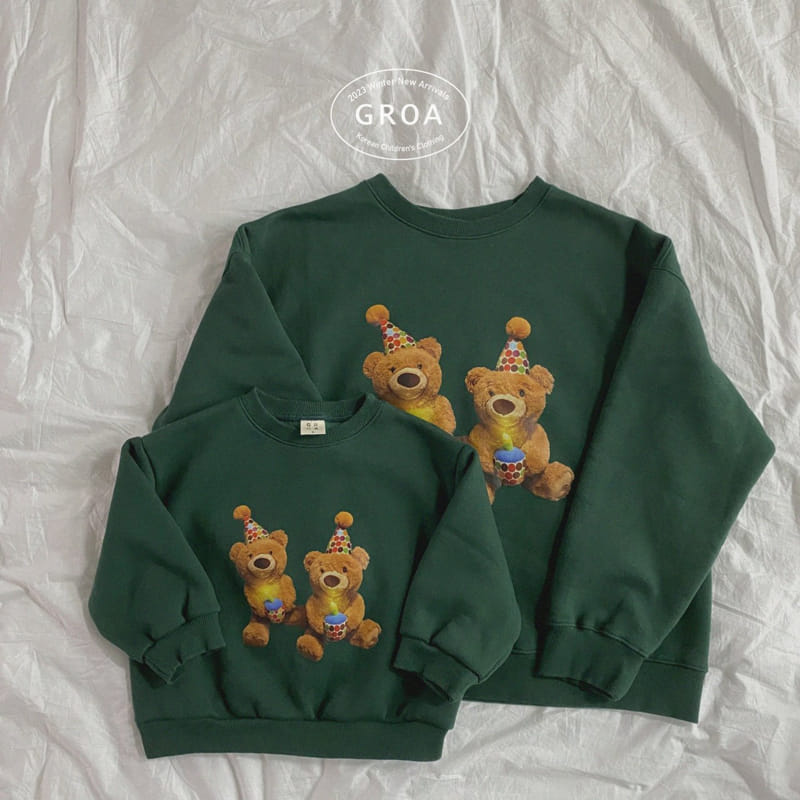 Groa - Korean Children Fashion - #minifashionista - Bear Sweatshirt Mom - 8