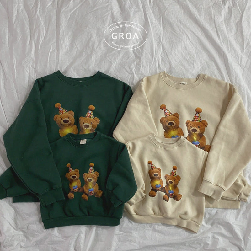 Groa - Korean Children Fashion - #todddlerfashion - Bear Sweatshirt Mom - 10