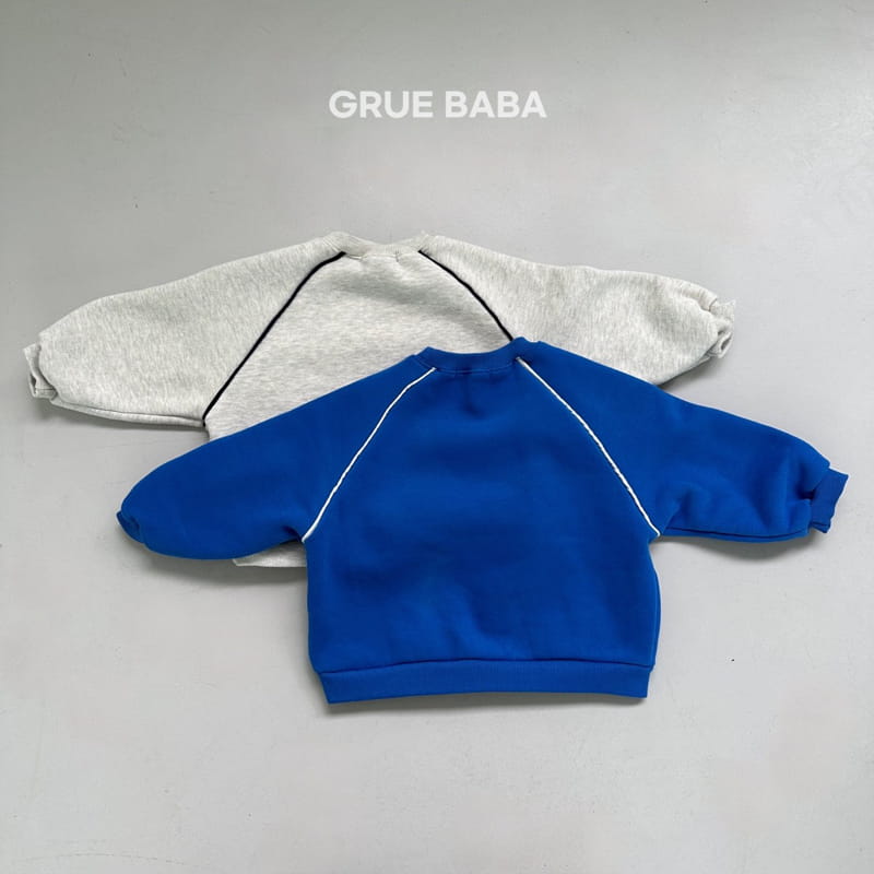 Grue Baba - Korean Children Fashion - #discoveringself - Blue Sweatshirt