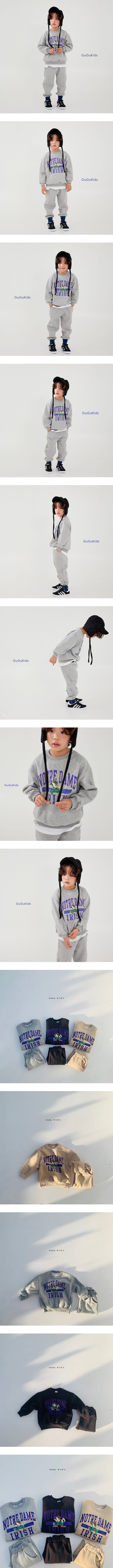 Gugu Kids - Korean Children Fashion - #kidsshorts - Notre Dame Top Bottom Set