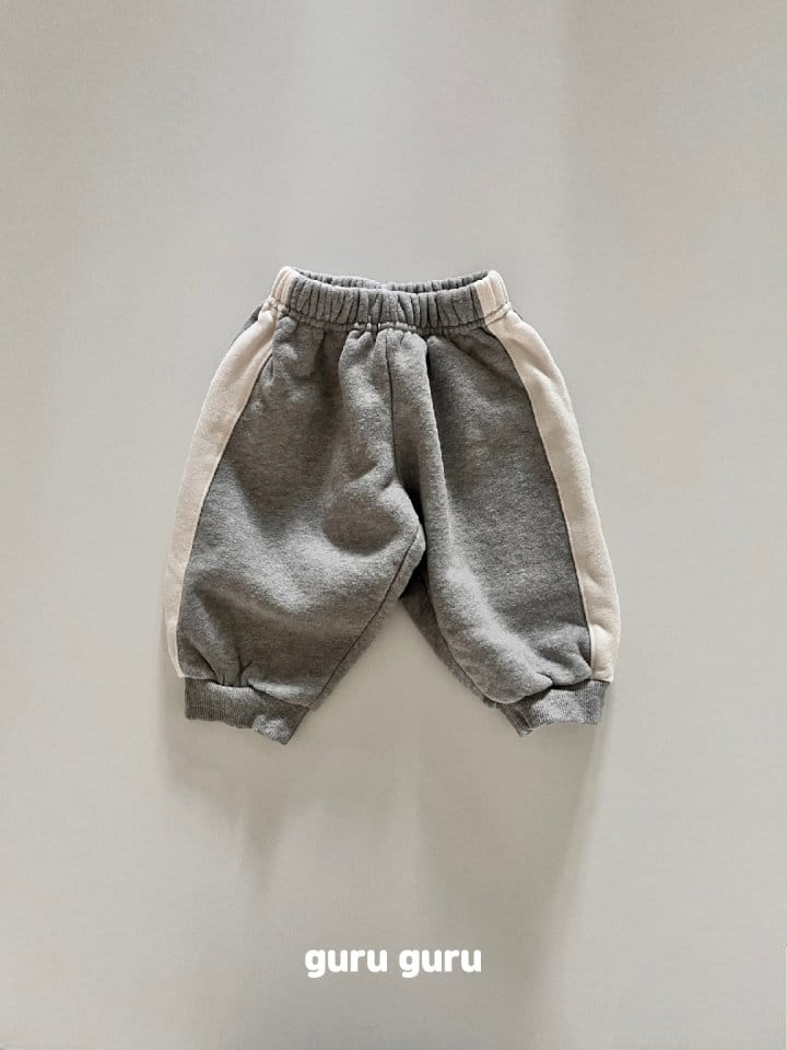 Guru Guru - Korean Baby Fashion - #onlinebabyboutique - Fleece Line Pants