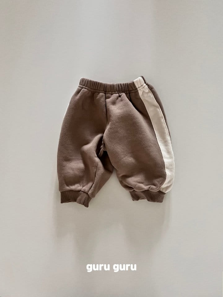 Guru Guru - Korean Baby Fashion - #onlinebabyshop - Fleece Line Pants - 2