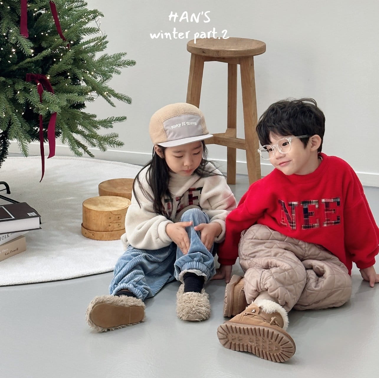 Han's - Korean Children Fashion - #childofig - Check Patch Tee - 7