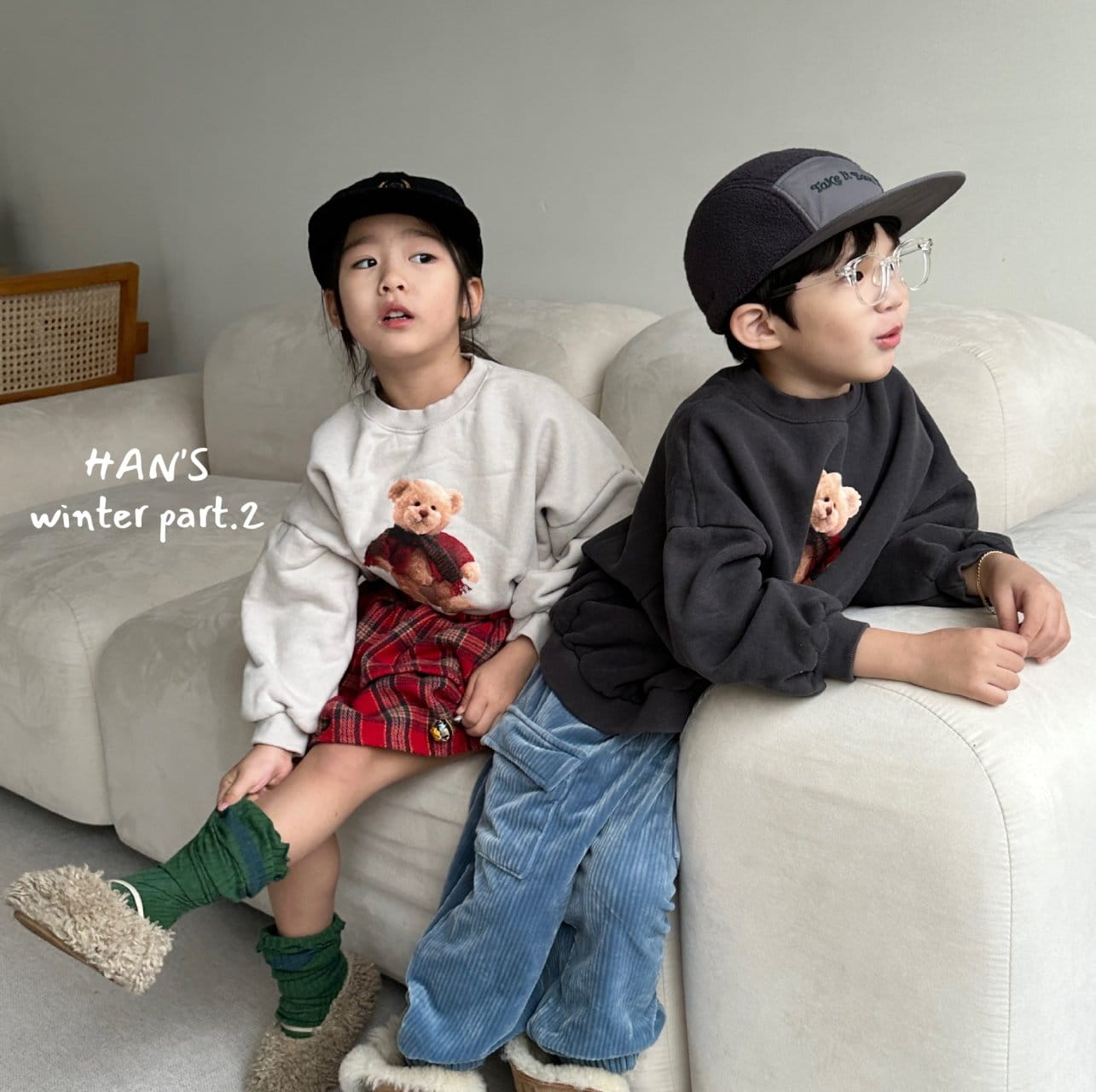 Han's - Korean Children Fashion - #childofig - Winter Bear Sweatshirt - 5