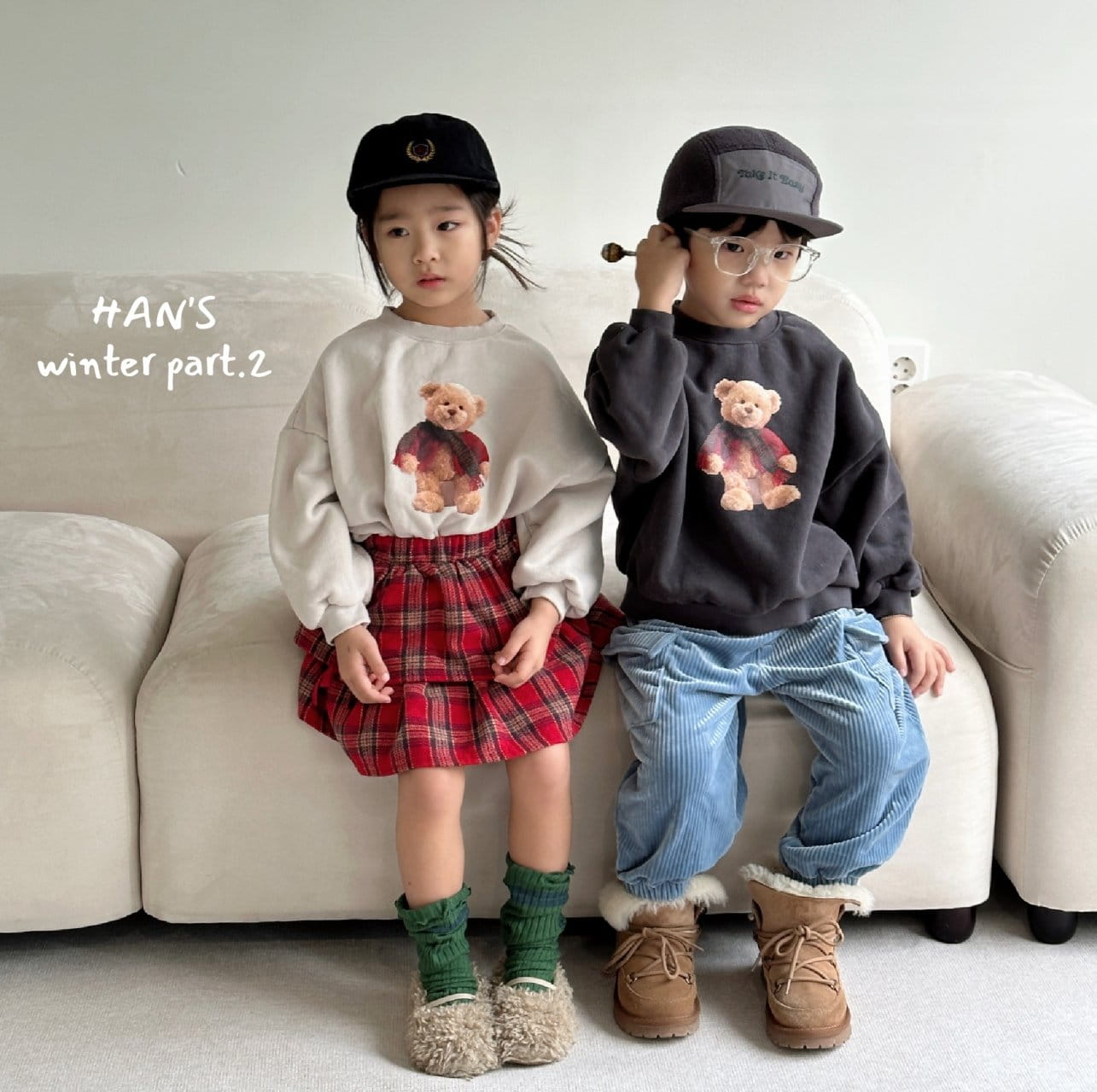 Han's - Korean Children Fashion - #designkidswear - Winter Bear Sweatshirt - 7