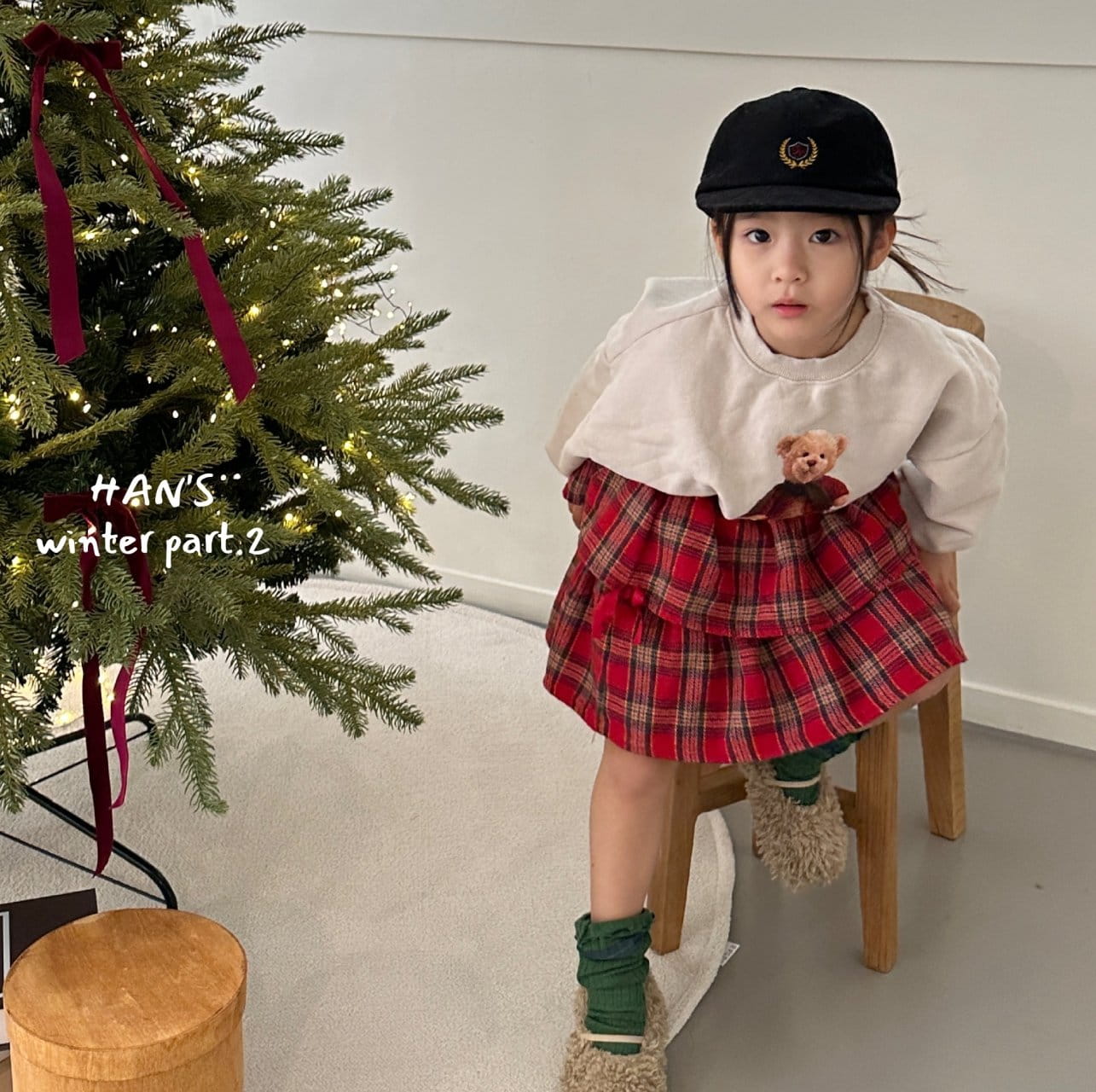 Han's - Korean Children Fashion - #discoveringself - Puding Check Skirt - 11