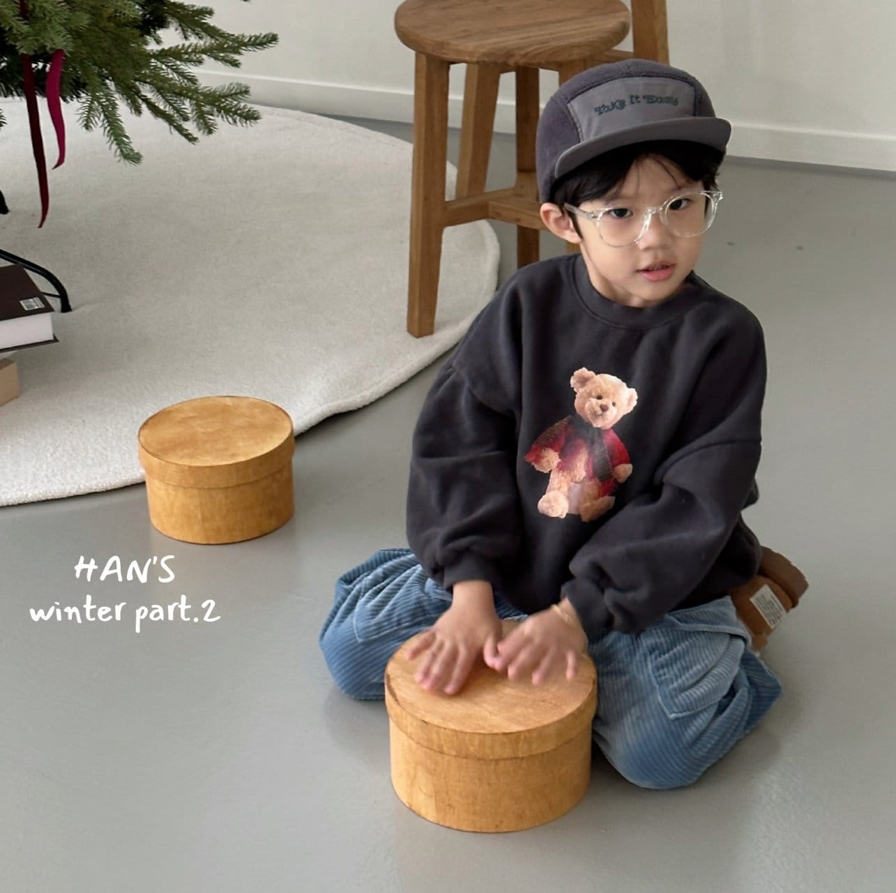 Han's - Korean Children Fashion - #discoveringself - Winter Bear Sweatshirt - 8
