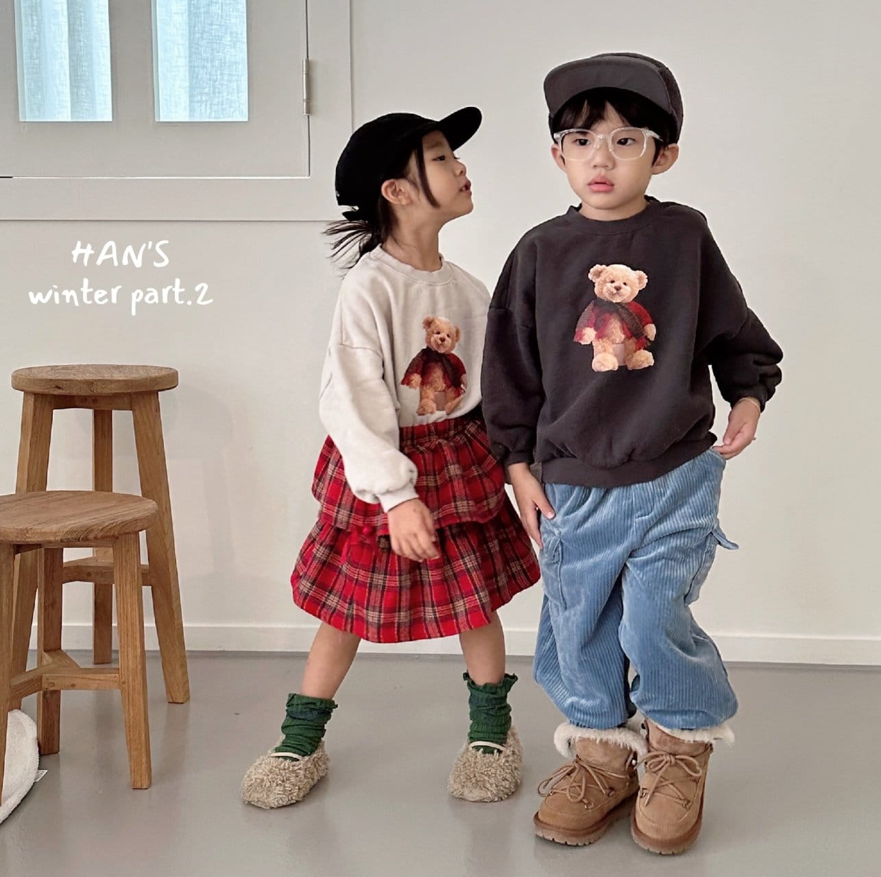 Han's - Korean Children Fashion - #kidsstore - Winter Bear Sweatshirt - 11
