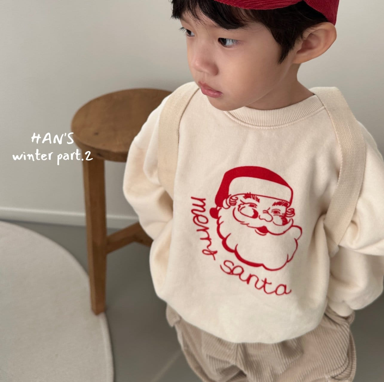 Han's - Korean Children Fashion - #minifashionista - Santa Sweatshirt