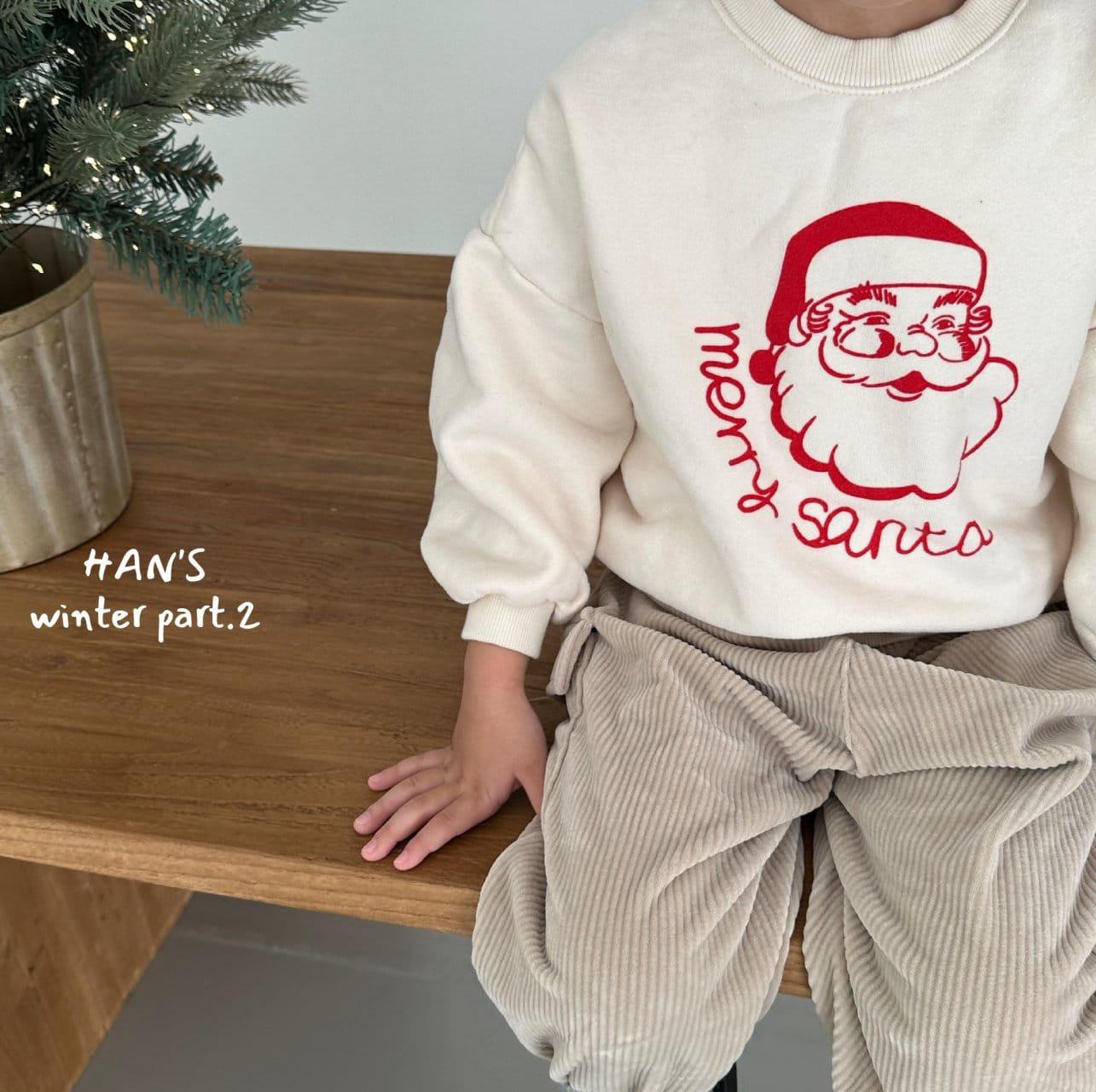 Han's - Korean Children Fashion - #todddlerfashion - Santa Sweatshirt - 3