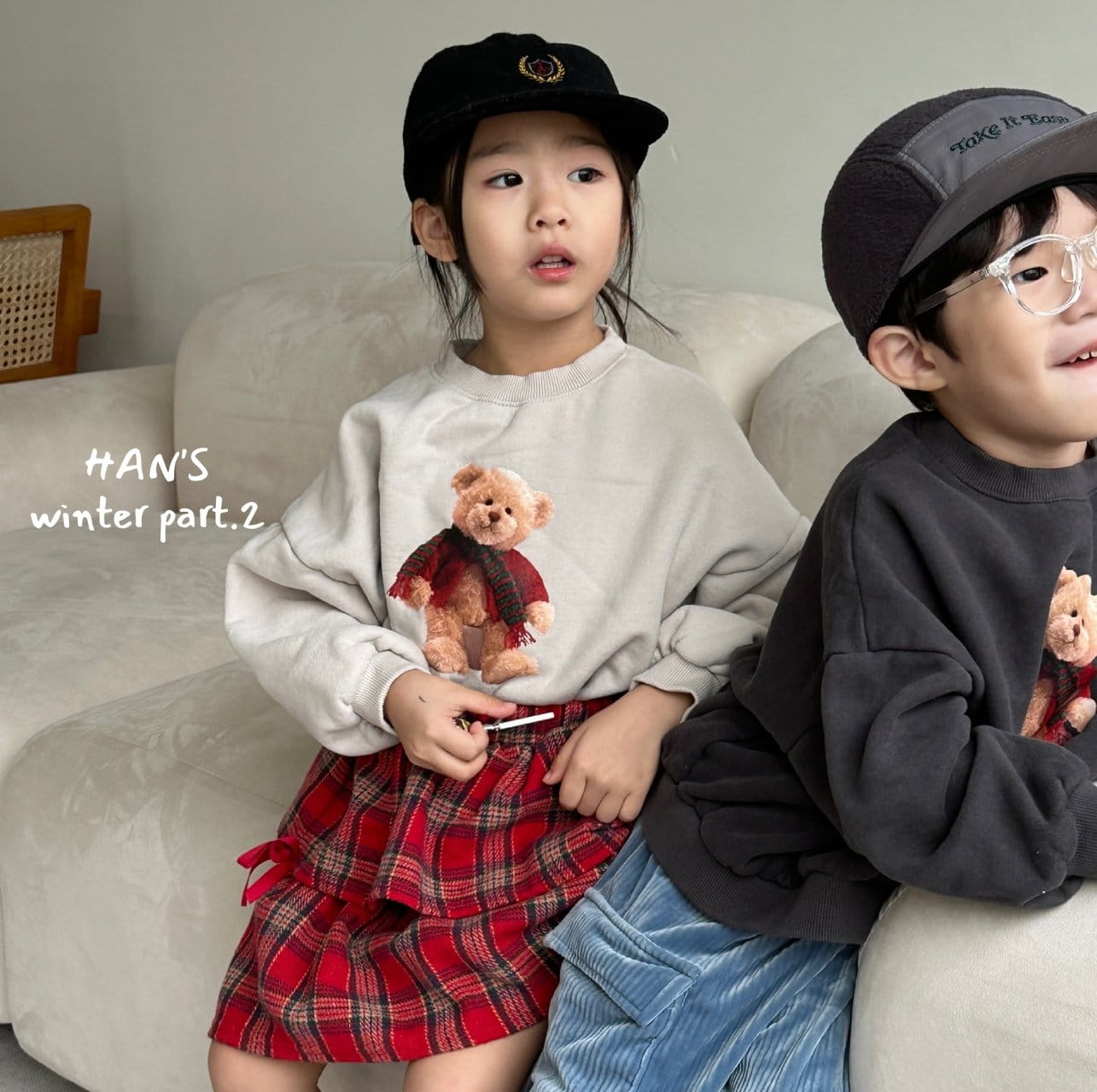 Han's - Korean Children Fashion - #todddlerfashion - Winter Bear Sweatshirt - 2