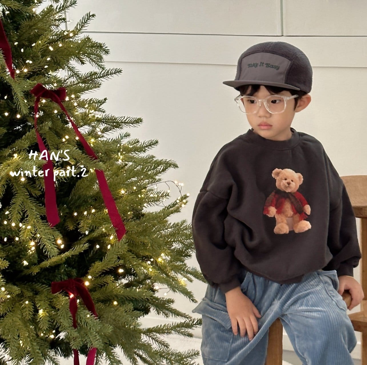 Han's - Korean Children Fashion - #toddlerclothing - Winter Bear Sweatshirt - 3