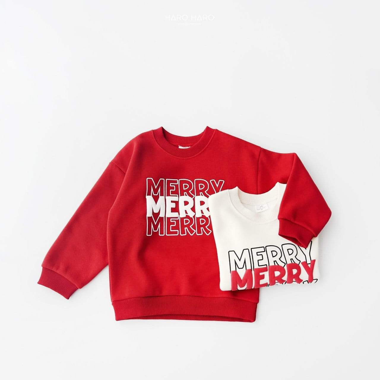 Haro Haro - Korean Children Fashion - #Kfashion4kids - Merry Merry Sweatshirt With MOM - 8