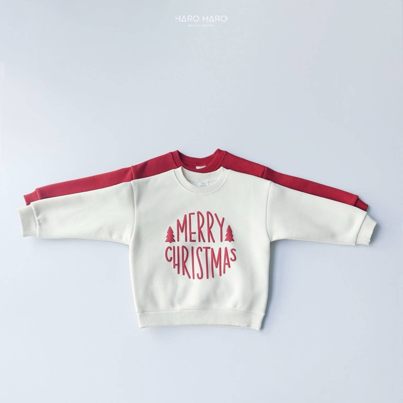 Haro Haro - Korean Children Fashion - #Kfashion4kids - Circle Christmas Sweatshirt With MOM - 7