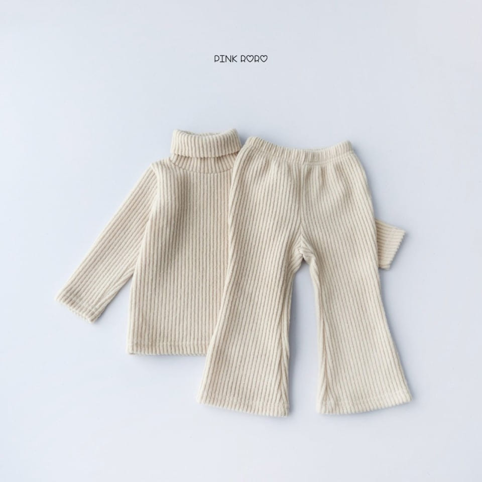 Haro Haro - Korean Children Fashion - #Kfashion4kids - Knit Turtleneck Boots Cut Top Bottom Set - 6