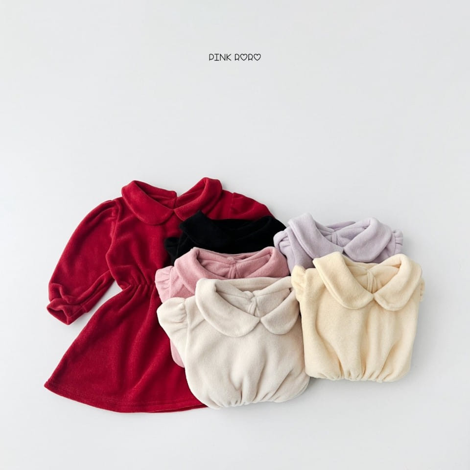 Haro Haro - Korean Children Fashion - #childofig - Circle Collar Fleece One-Piece