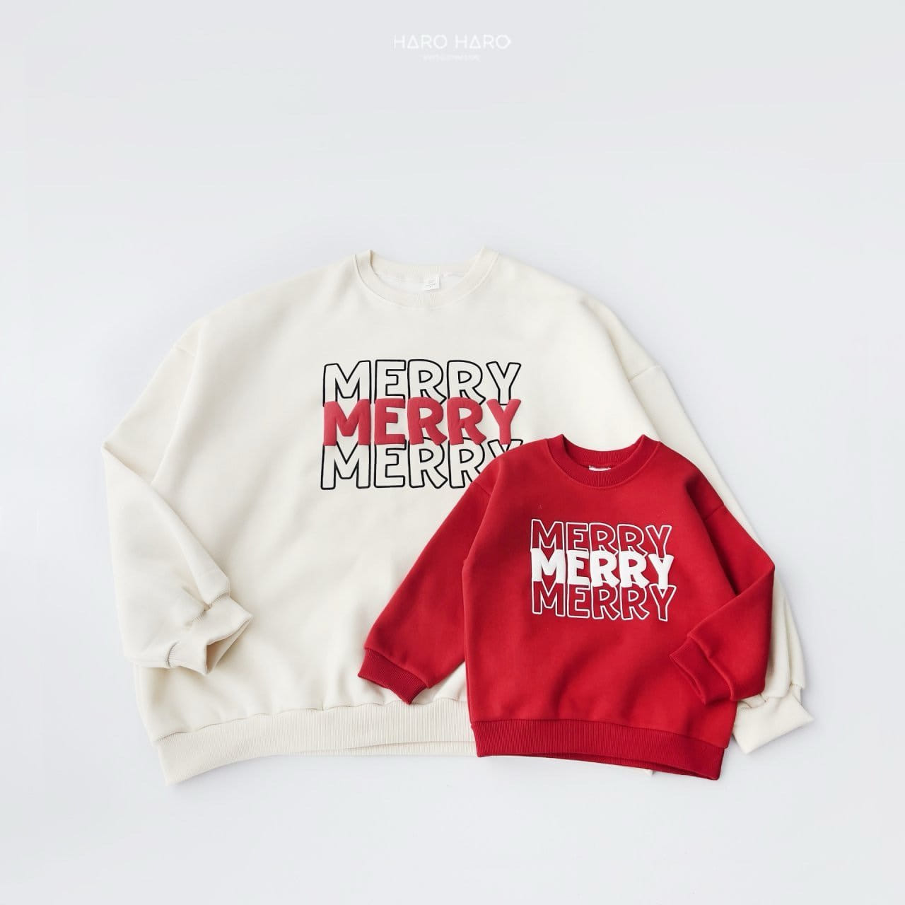 Haro Haro - Korean Children Fashion - #childrensboutique - Merry Merry Sweatshirt With MOM