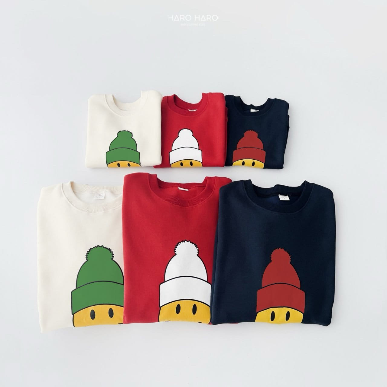 Haro Haro - Korean Children Fashion - #designkidswear - Smile Sweatshirt With MOM - 3