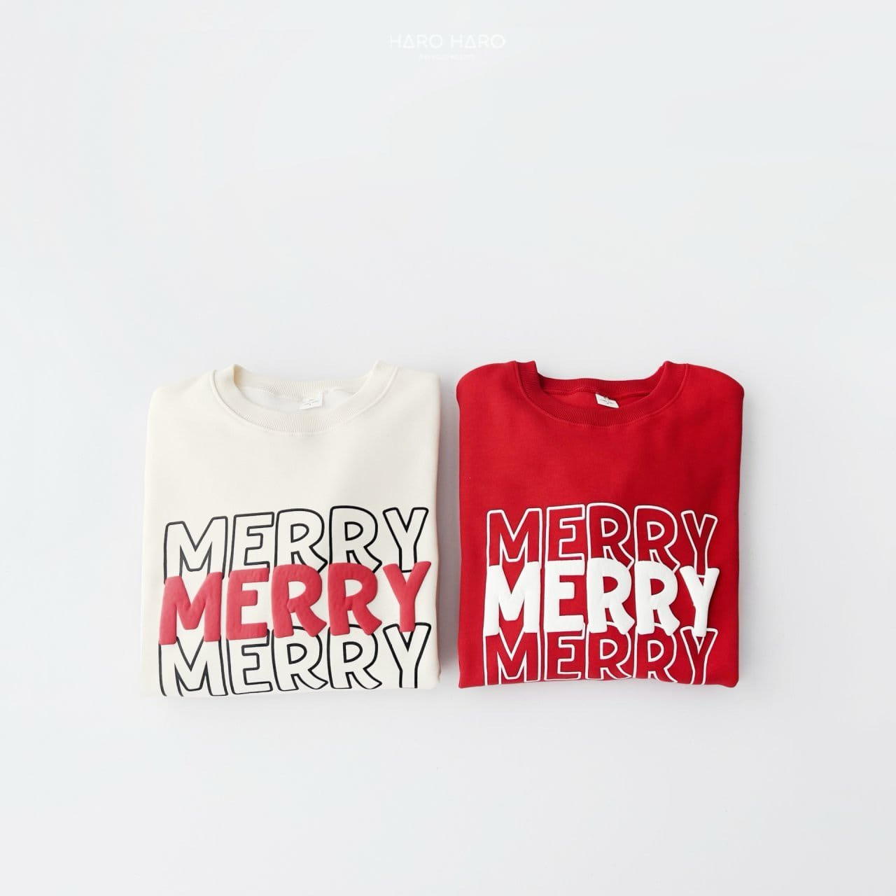 Haro Haro - Korean Children Fashion - #designkidswear - Merry Merry Sweatshirt With MOM - 2