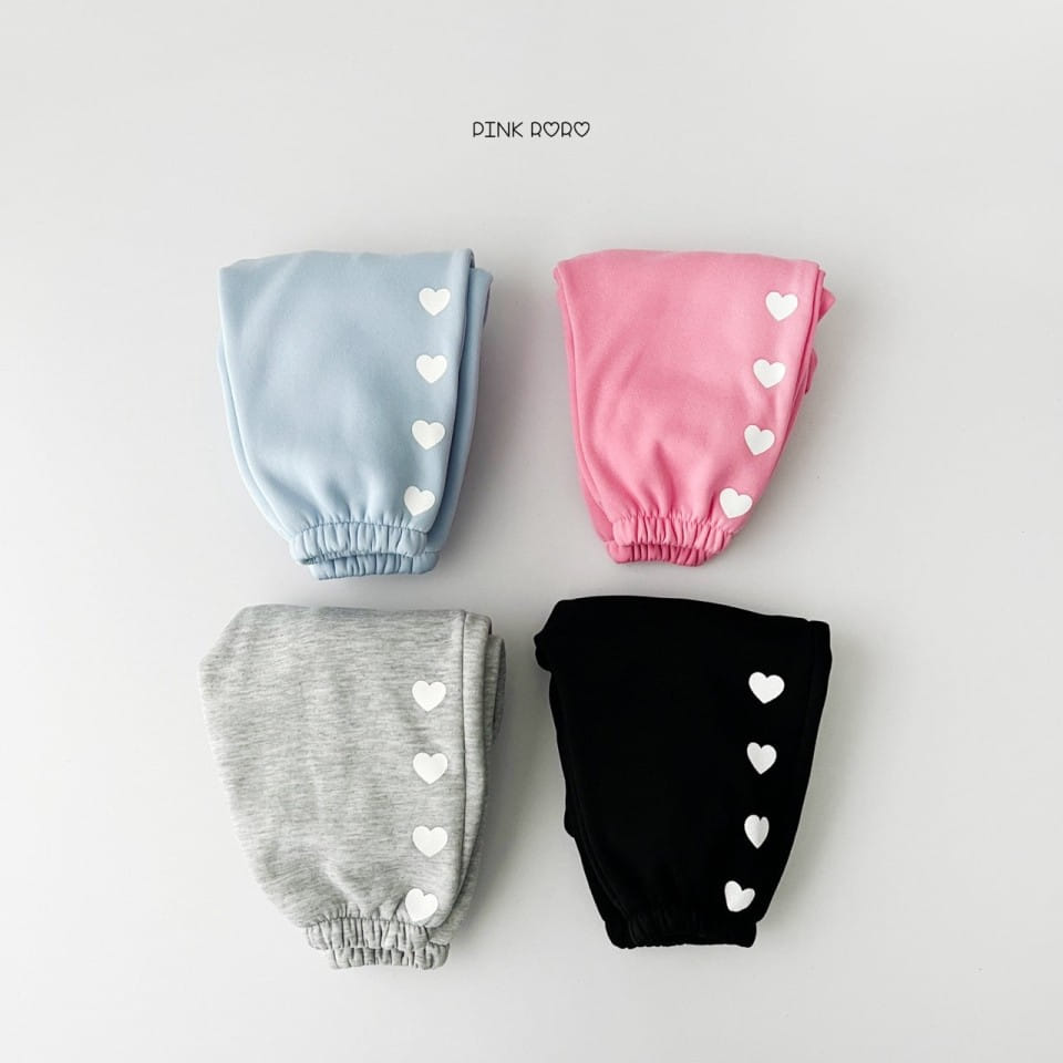 Haro Haro - Korean Children Fashion - #designkidswear - Bbo Heart Fleece Jogger Pants - 8